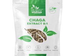 Chaga Extract 8:1 500mg 90 Capsule, Raw Powders